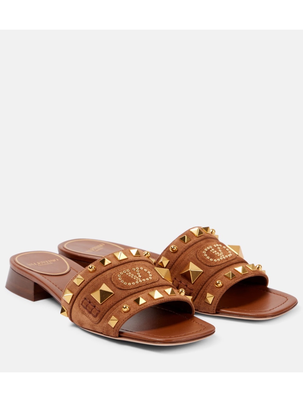 Women’s Valentino Plaster Caster Rockstud Leather Sandal